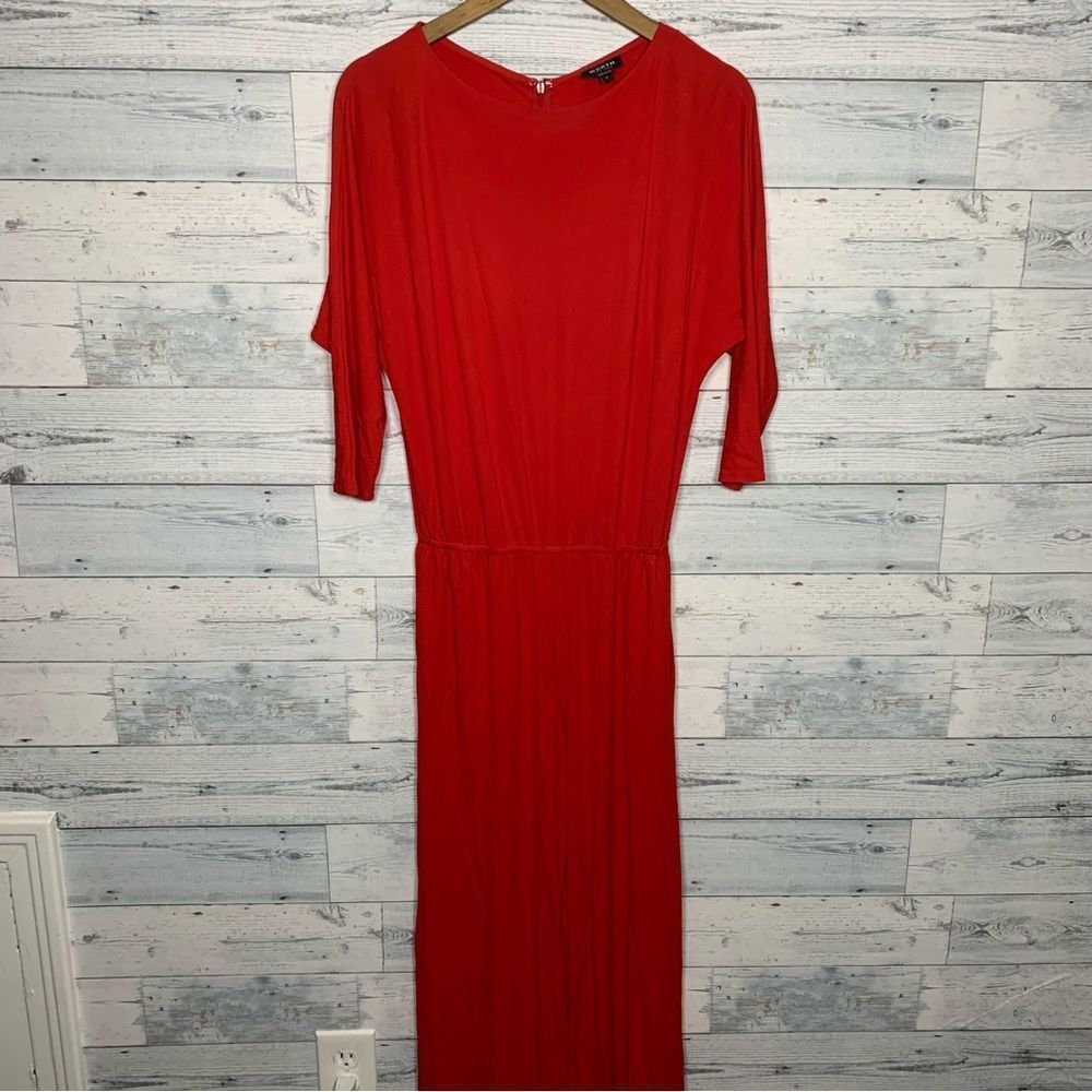 Worth New York Red Batwing Jumpsuit - Size 2